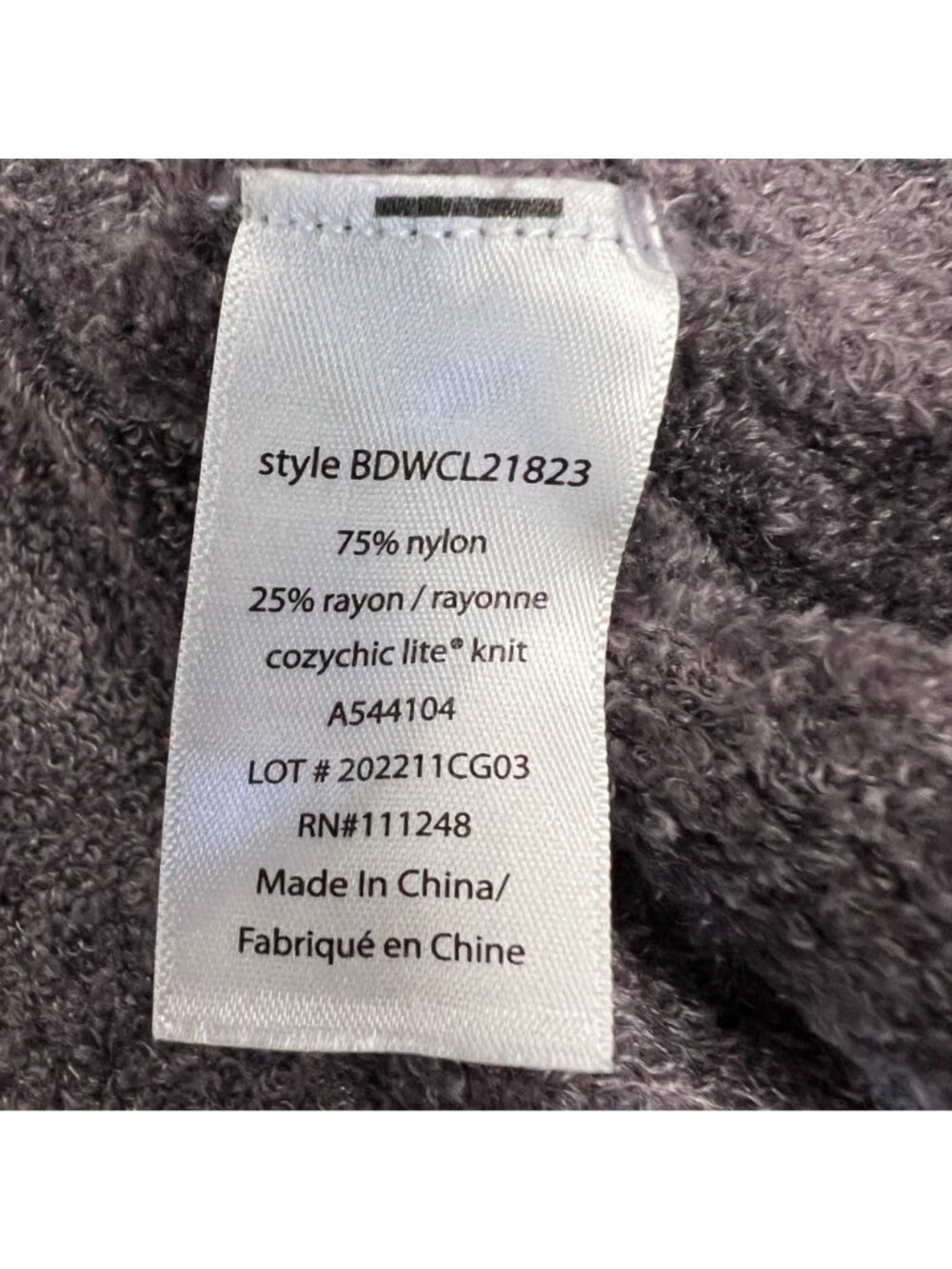 Barefoot Dreams Womens Soft Knit Sweater Purple Pullover Size 3X - Picture 9 of 9